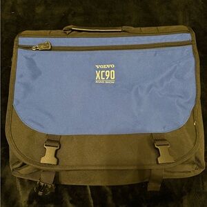 Lands End/Volvo XC 90 Blue and Black Messenger/Laptop Bag. New.